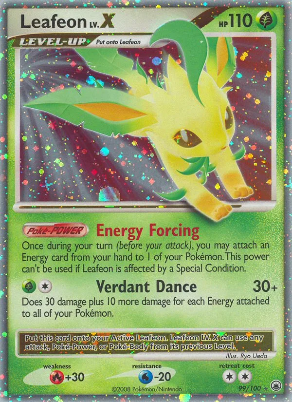 Leafeon LV.X Pokemon card