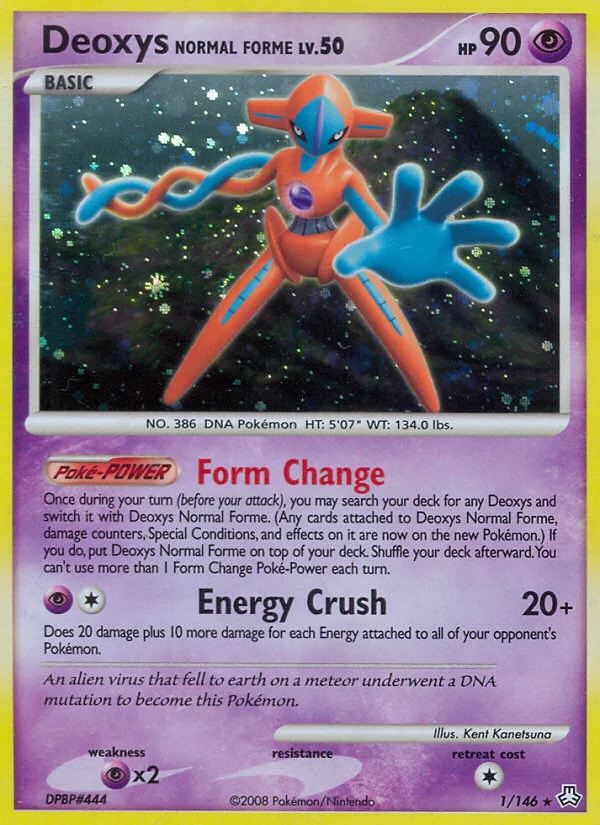Deoxys Normal Forme Pokemon card