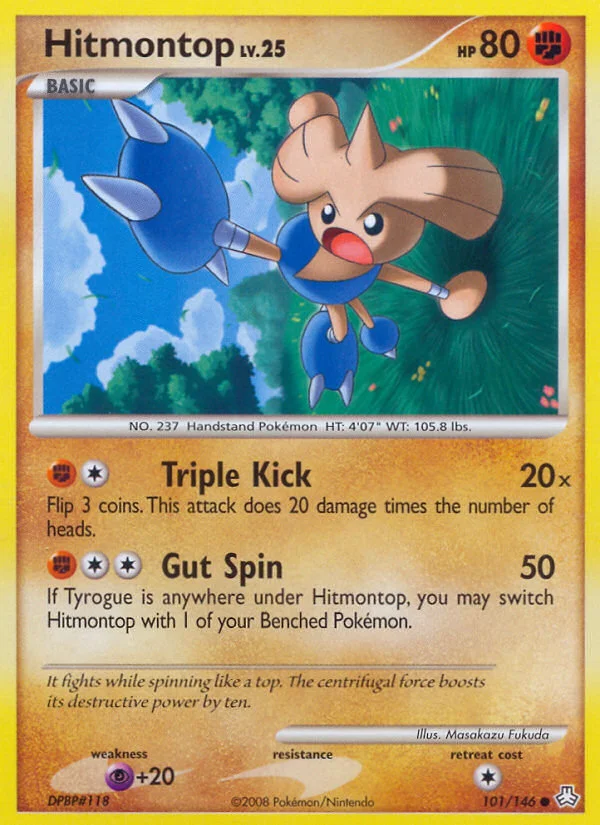 Hitmontop Pokemon card