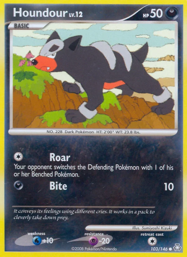 Houndour Pokemon card