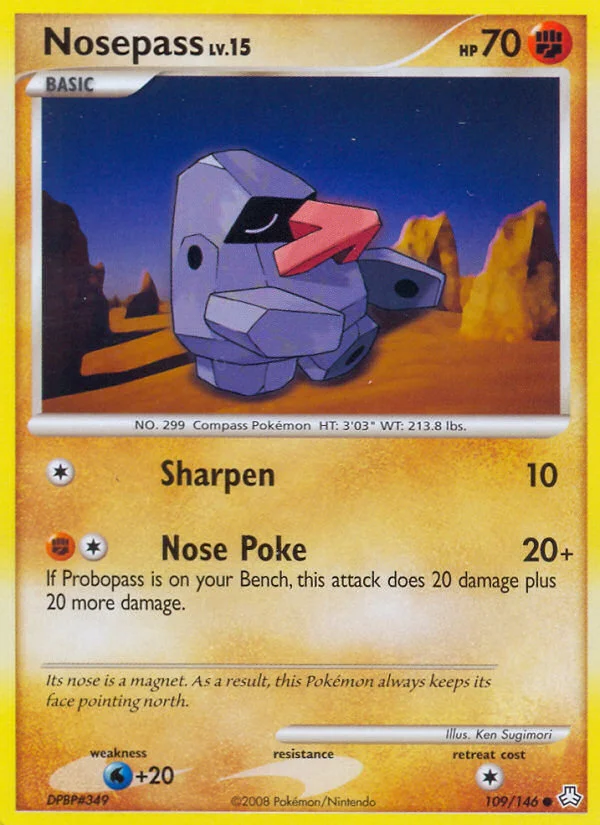 Nosepass Pokemon card