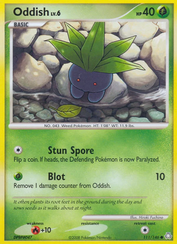 Oddish Pokemon card