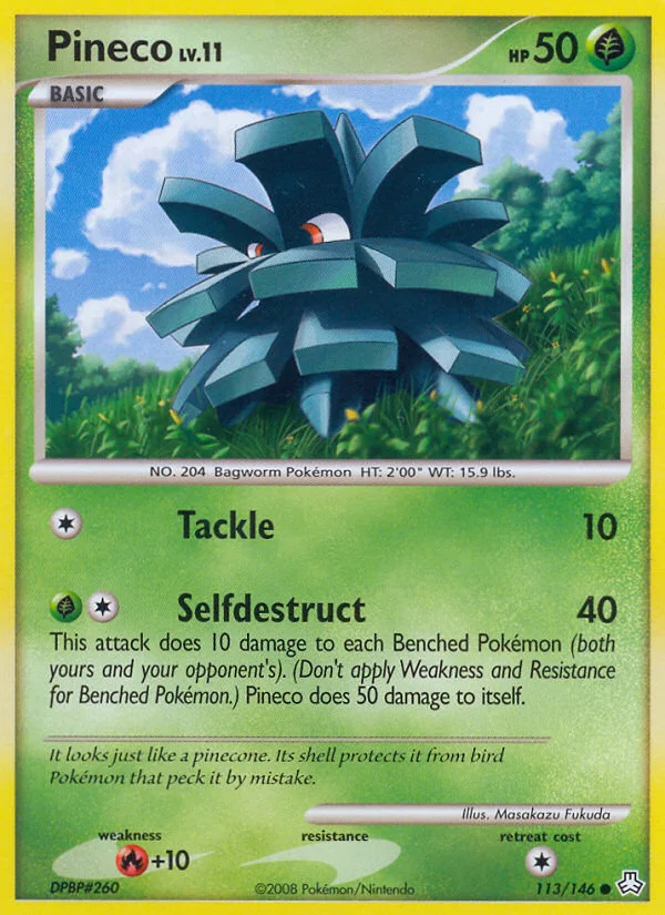 Pineco Pokemon card