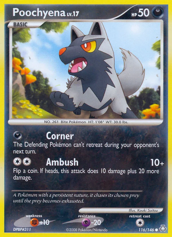 Poochyena Pokemon card
