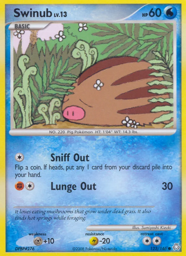 Swinub Pokemon card