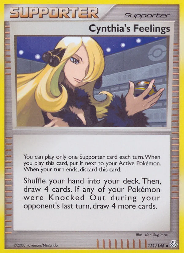 Cynthia's Feelings Pokemon card