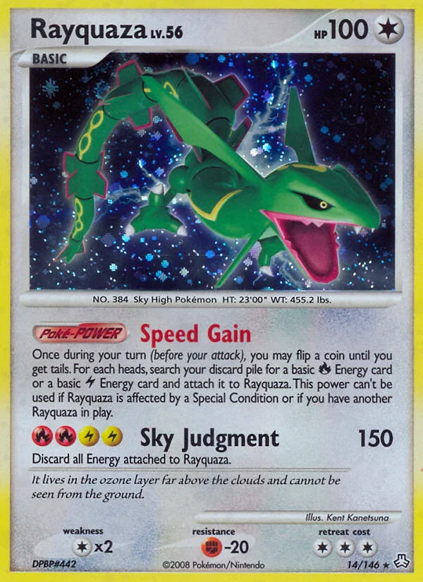 Rayquaza Pokemon card