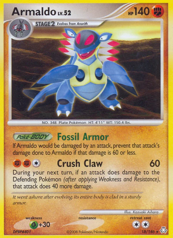 Armaldo Pokemon card