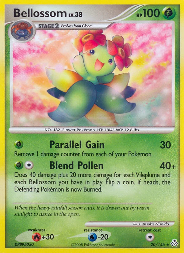 Bellossom Pokemon card