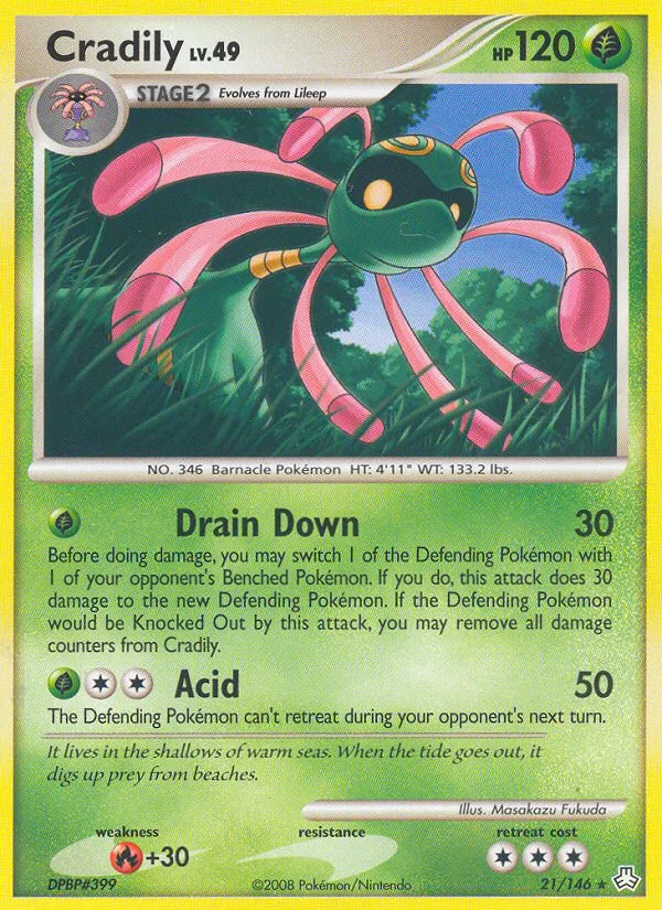 Cradily Pokemon card