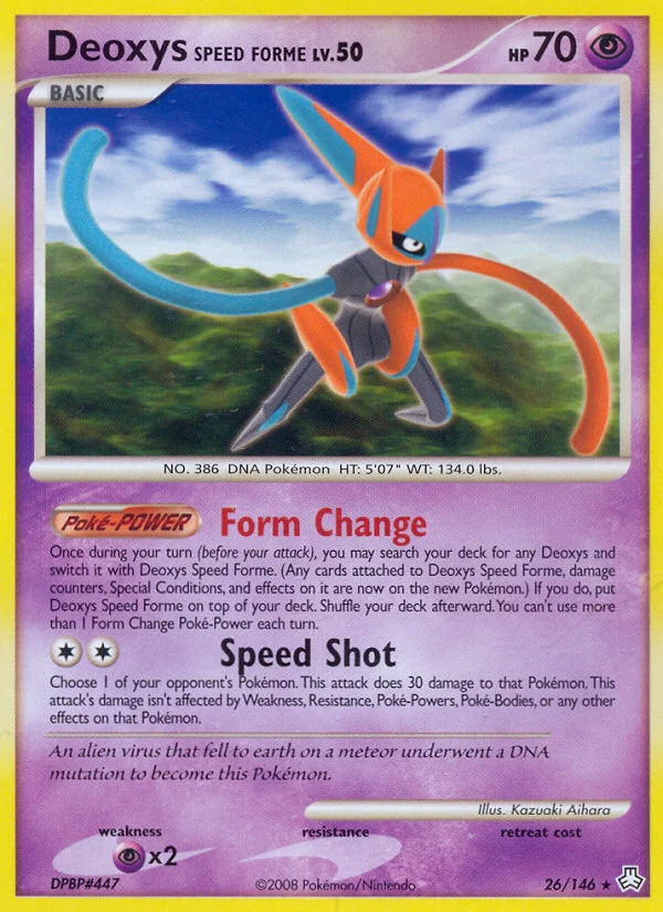 Deoxys Speed Forme Pokemon card