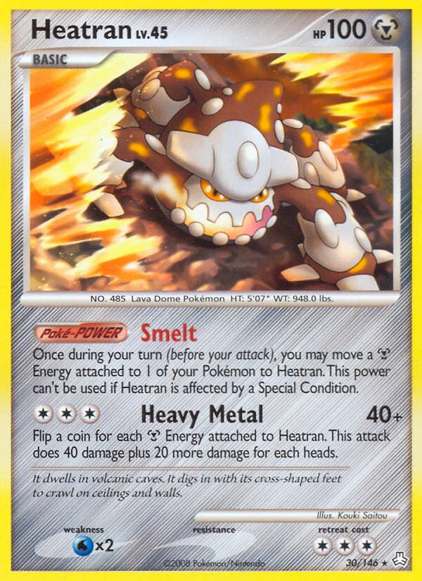 Heatran Pokemon card