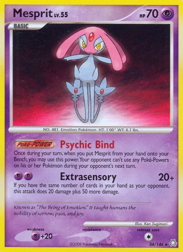 Mesprit Pokemon card