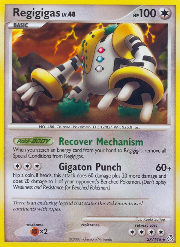 Regigigas Pokemon card