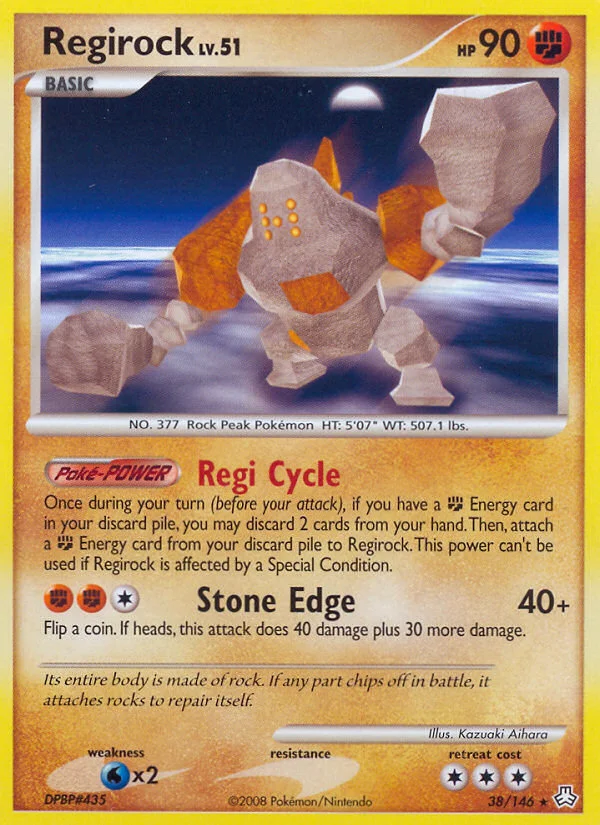 Regirock Pokemon card
