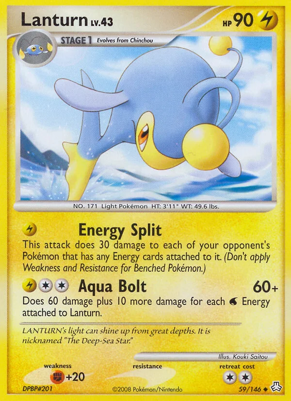 Lanturn Pokemon card