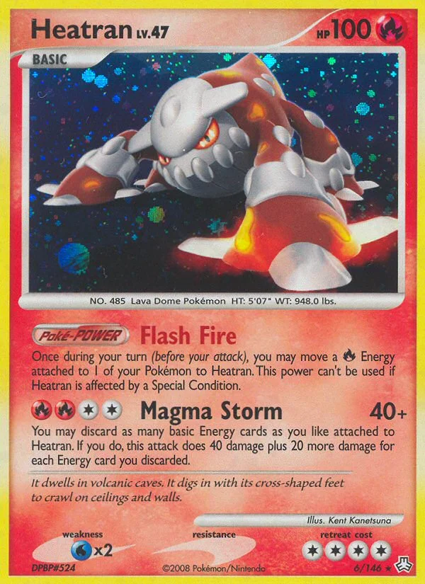 Heatran Pokemon card