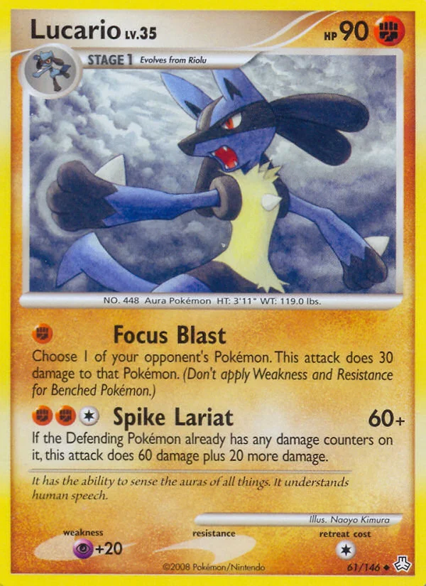 Lucario Pokemon card