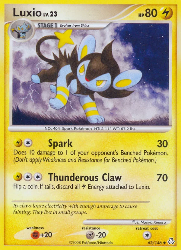 Luxio Pokemon card