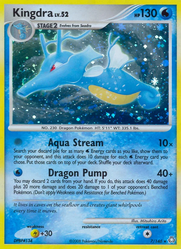 Kingdra Pokemon card