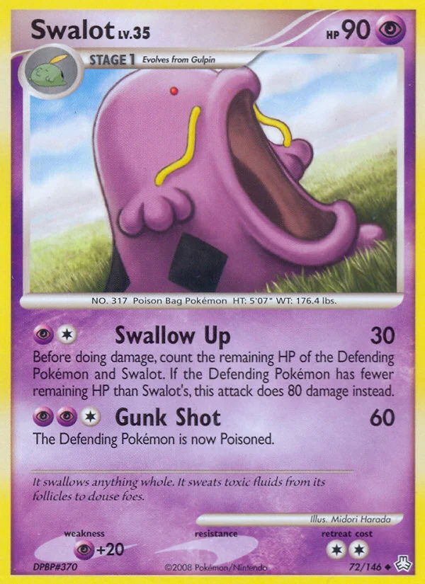 Swalot Pokemon card
