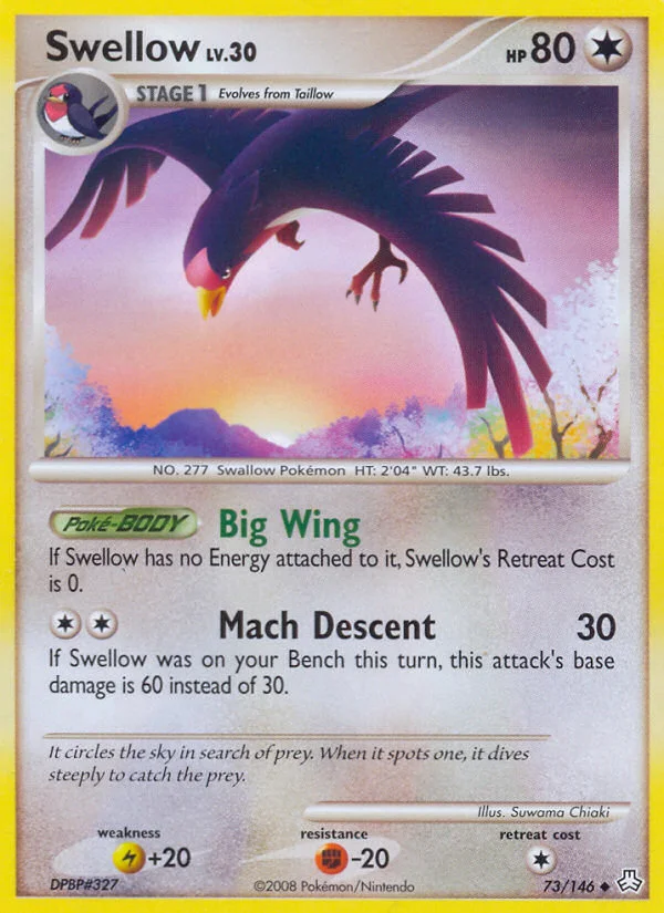 Swellow Pokemon card