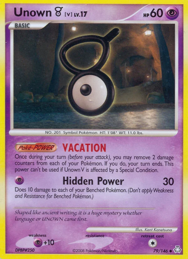 Unown [V] Pokemon card