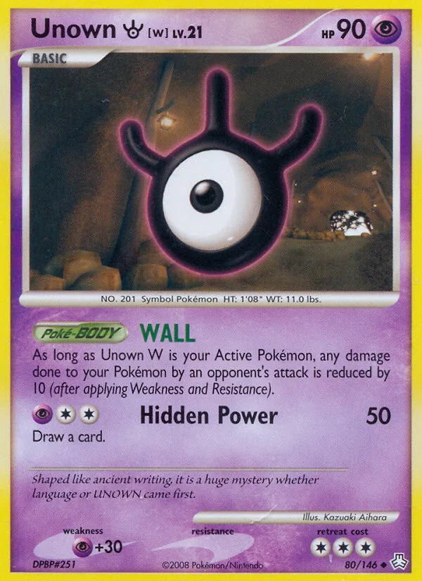 Unown [W] Pokemon card