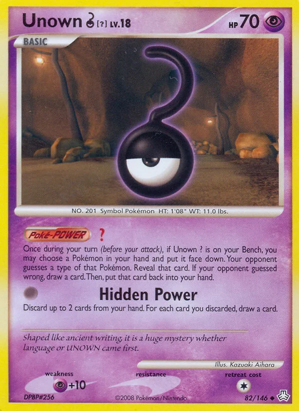 Unown [?] Pokemon card