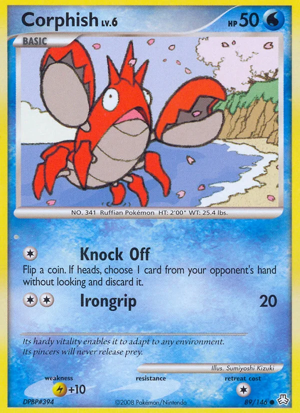 Corphish Pokemon card