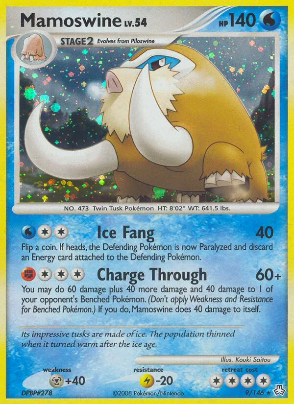 Mamoswine Pokemon card