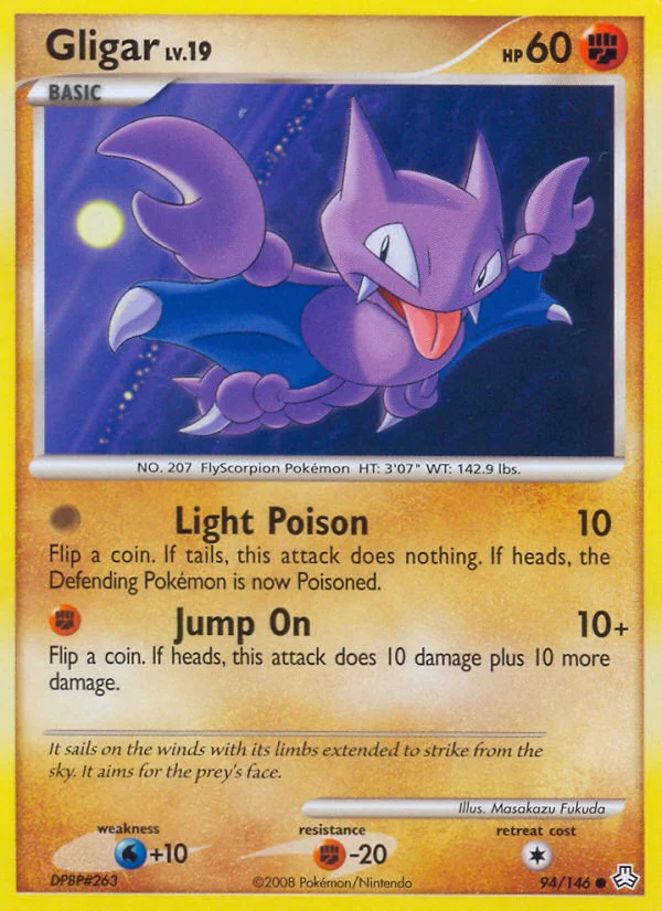 Gligar Pokemon card