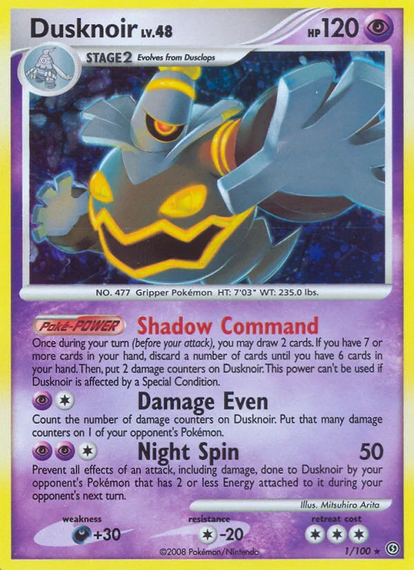 Dusknoir Pokemon card