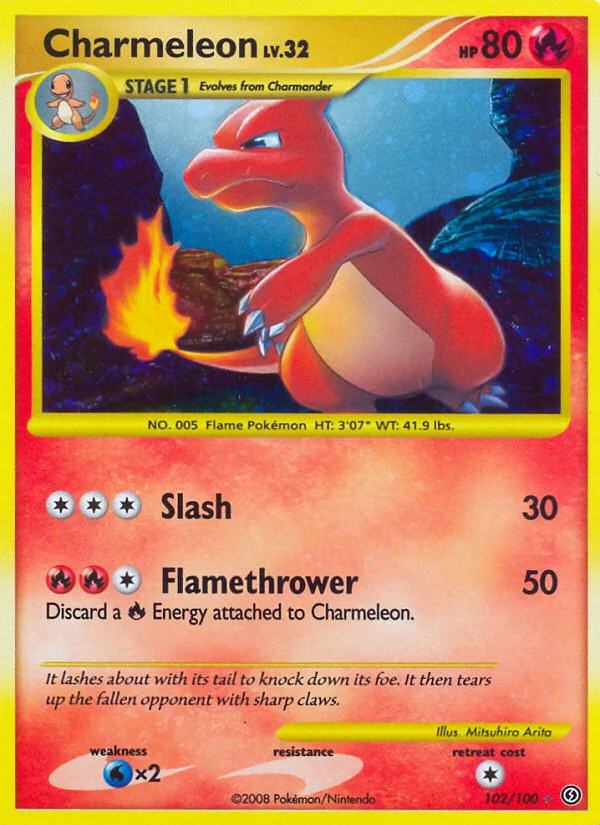 Charmeleon Pokemon card