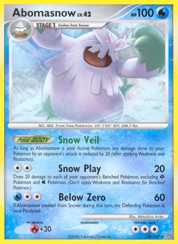 Abomasnow Pokemon card