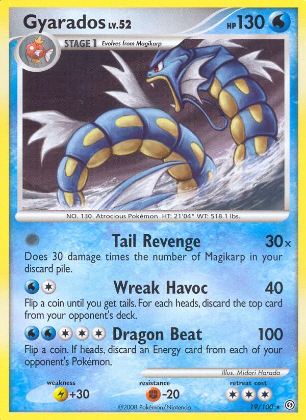 Gyarados Pokemon card