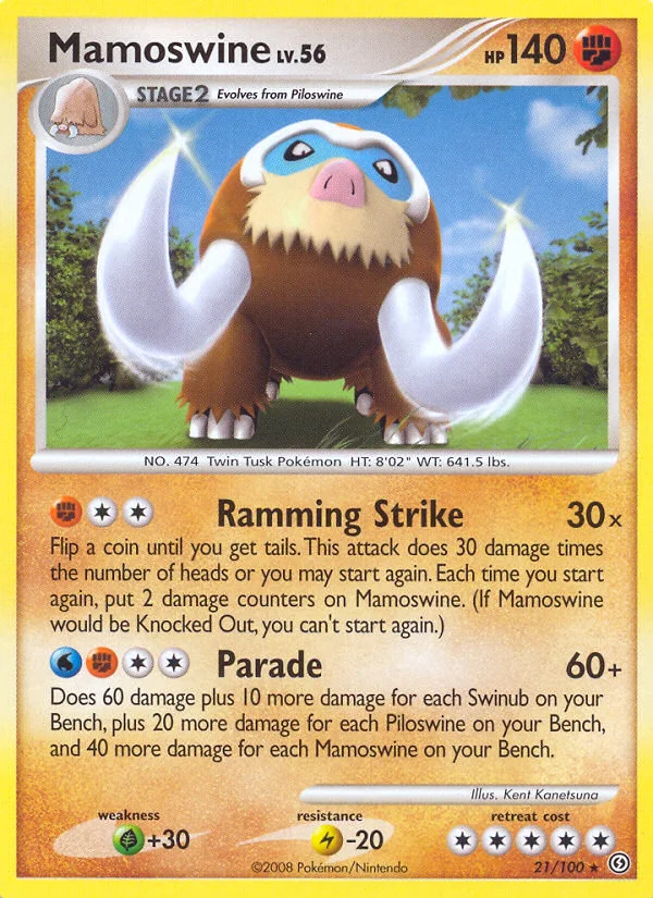 Mamoswine Pokemon card