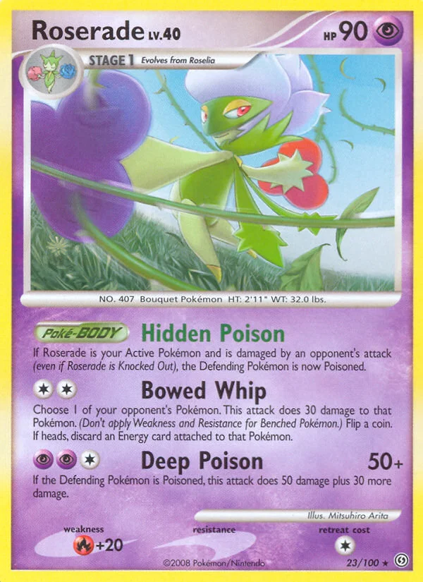 Roserade Pokemon card