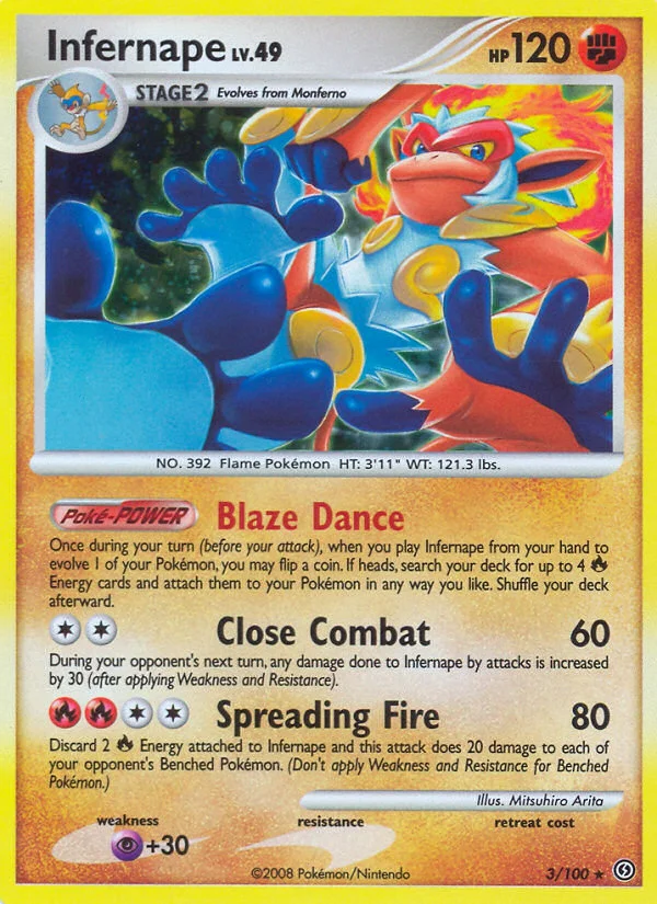Infernape Pokemon card