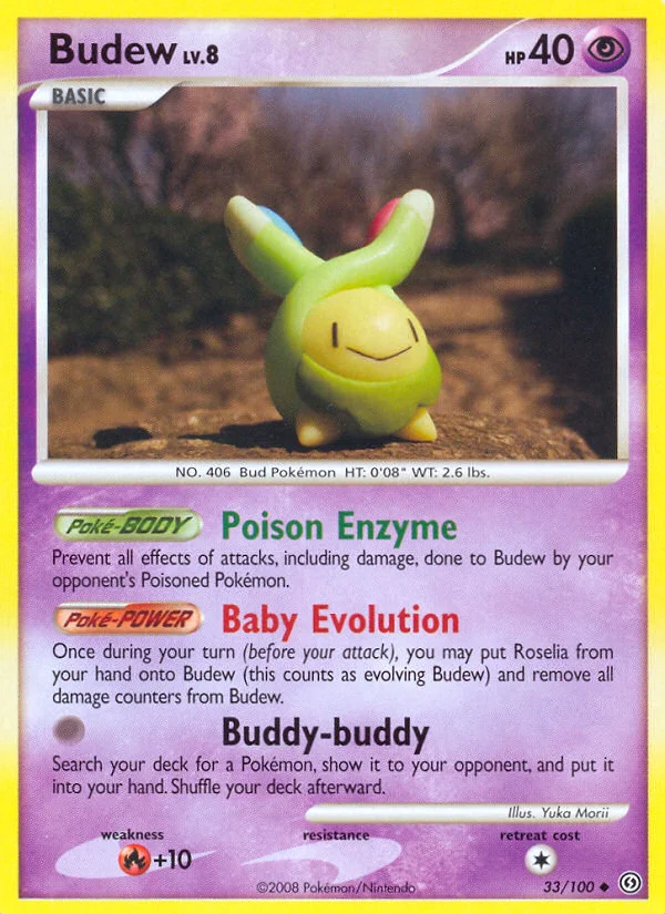 Budew Pokemon card