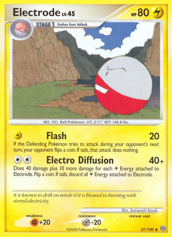 Electrode Pokemon card