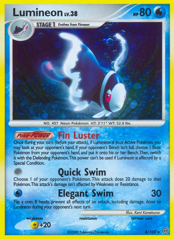 Lumineon Pokemon card