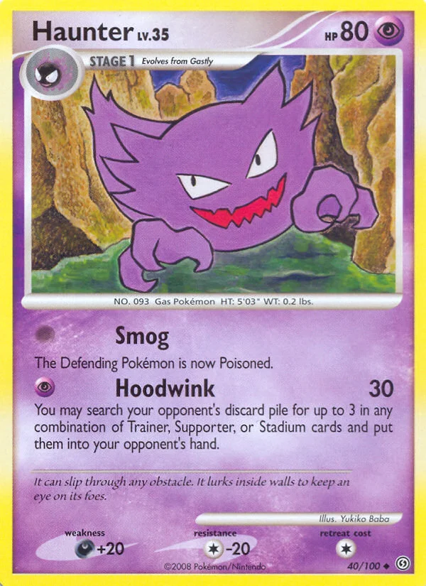 Haunter Pokemon card