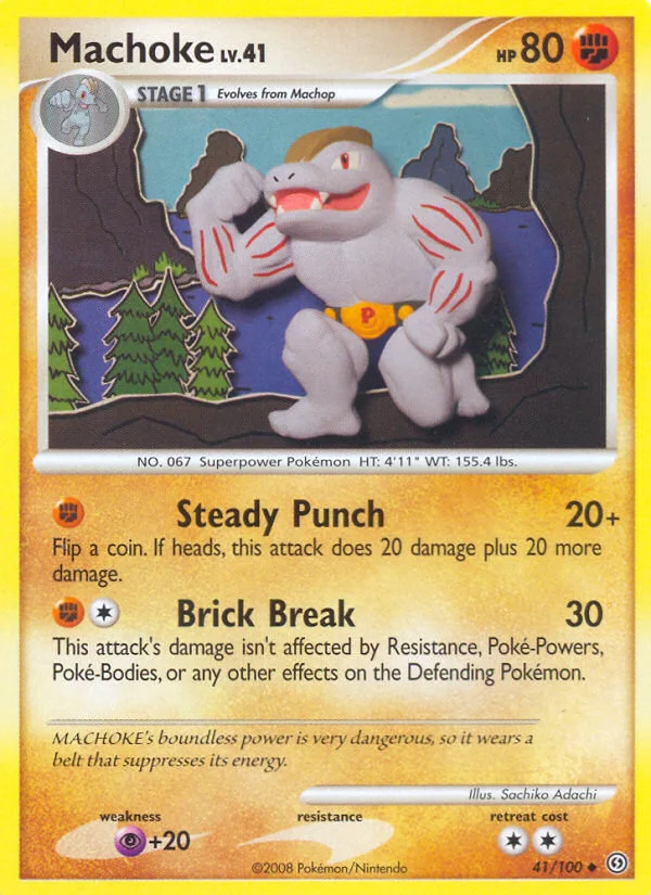 Machoke Pokemon card