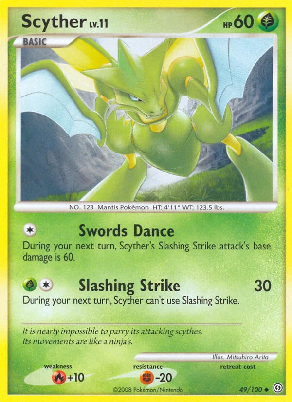 Scyther Pokemon card