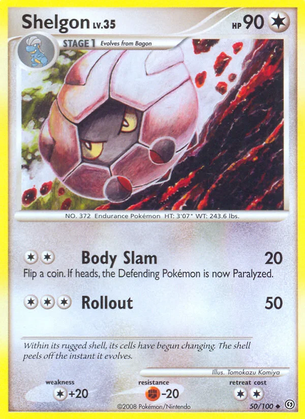 Shelgon Pokemon card