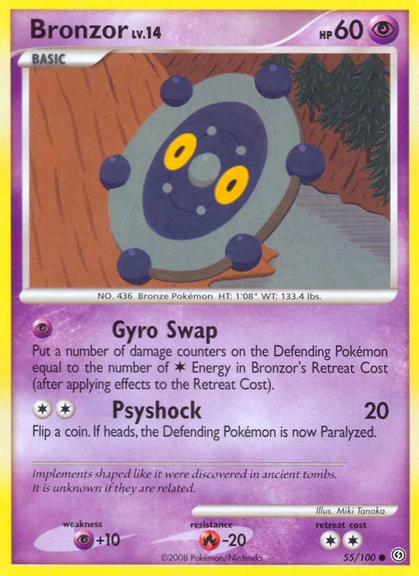 Bronzor Pokemon card
