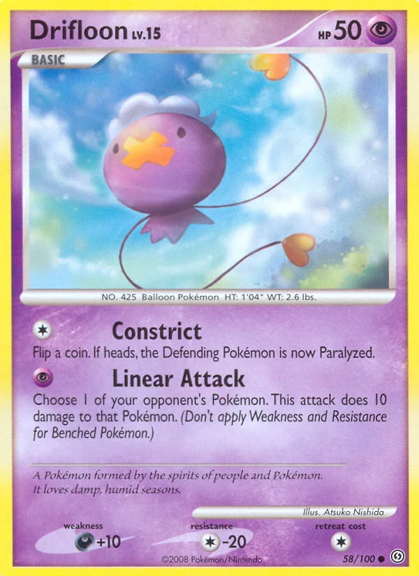 Drifloon Pokemon card