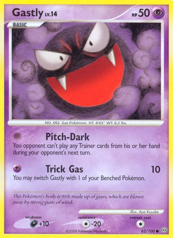 Gastly Pokemon card