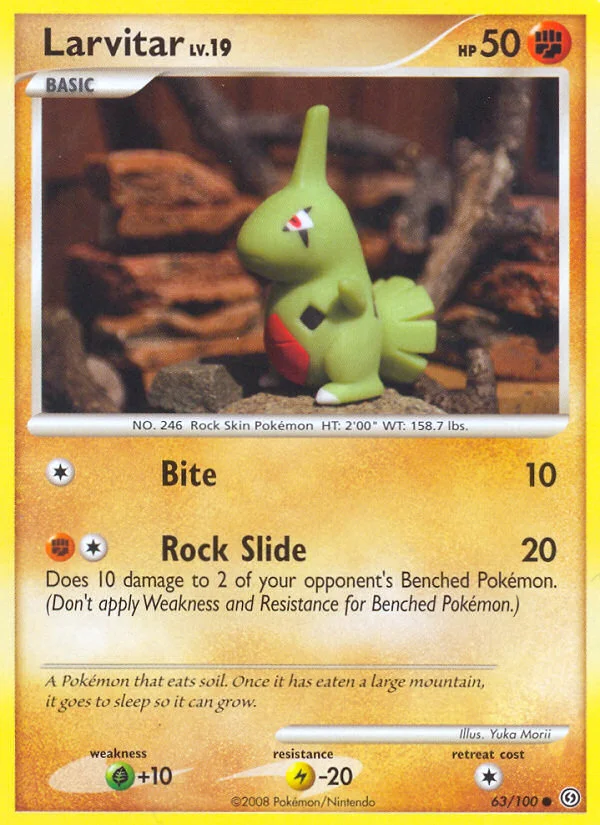 Larvitar Pokemon card